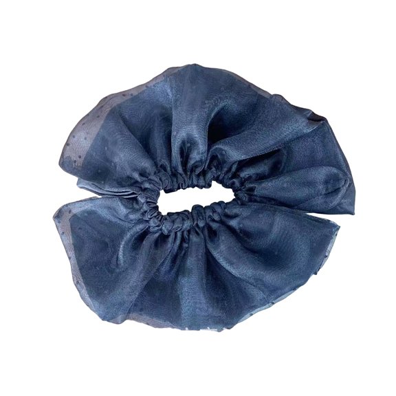 mdesiwst Hair Tie Dot Print Double-Layer Design Ponytail Half-Tied Hair Rope High Elasticity Ponytail Holder Commuting Style Hair Accessory
