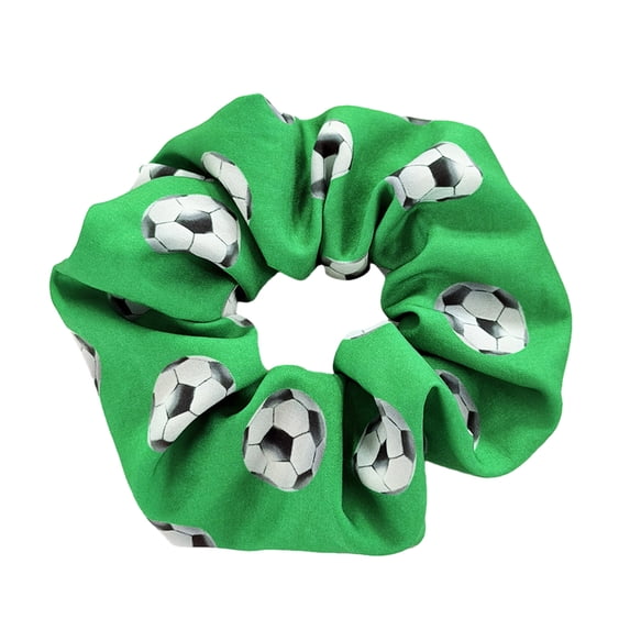 mdesiwst Hair Tie Soccer Themed Pattern Large Size Hair Rope High Elasticity Ponytail Holder Sports Hair Accessories