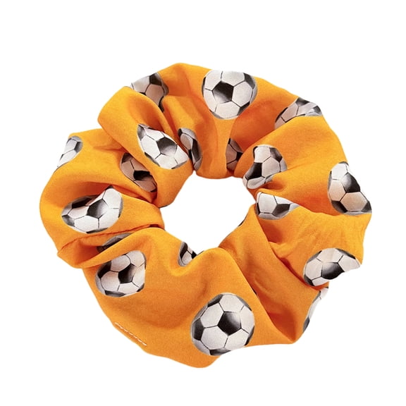 mdesiwst Hair Tie Soccer Themed Pattern Large Size Hair Rope High Elasticity Ponytail Holder Sports Hair Accessories