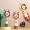 thumbnail image 1 of mdesiwst Handheld Fan Multi-Speed Adjustable Capybara Design Quiet Operation USB Rechargeable Portable Cooling Fan, 1 of 8