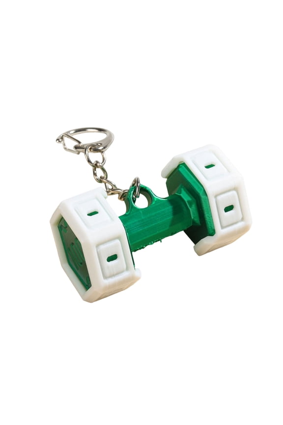 Keychain Pendant 3D Printed Dumbbell Charm Gym Keyring Sports Style Fitness Key Holder Backpack Accessories
