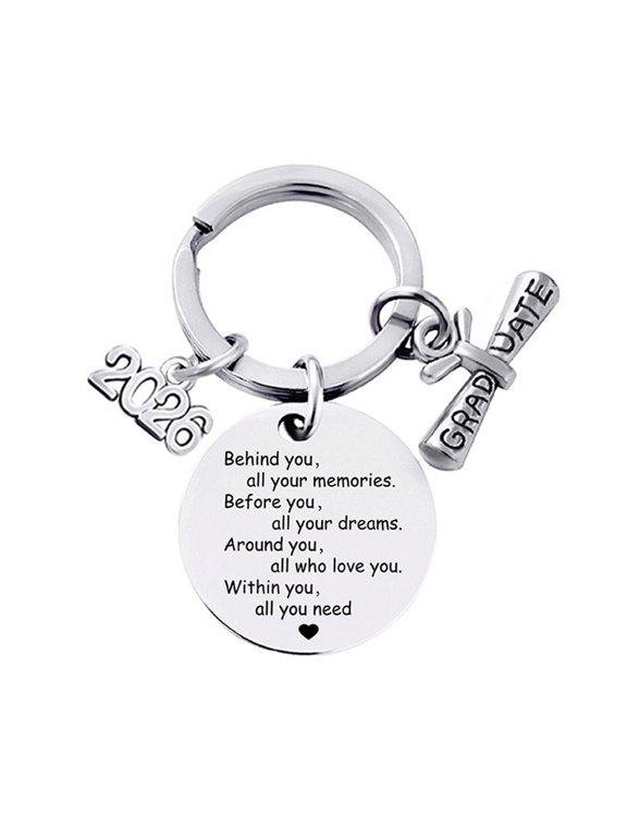 Keychain Pendant Class of 2026 Durable Stainless Steel Keepsake Nursing Law Students Keychain Graduation Gift