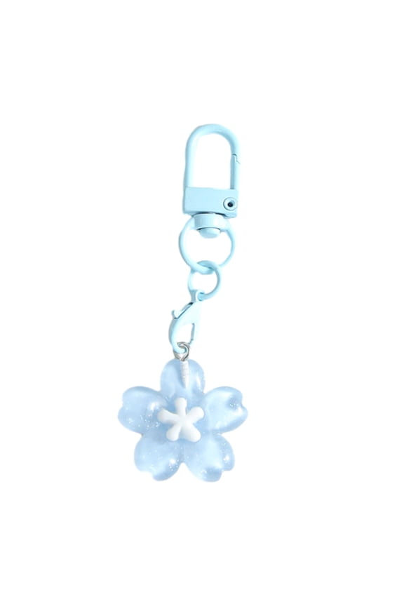 Keychain Pendant Ergonomic Flower Design Key Ring Decorative Key Holder Car Door Backpack Bag Accessory