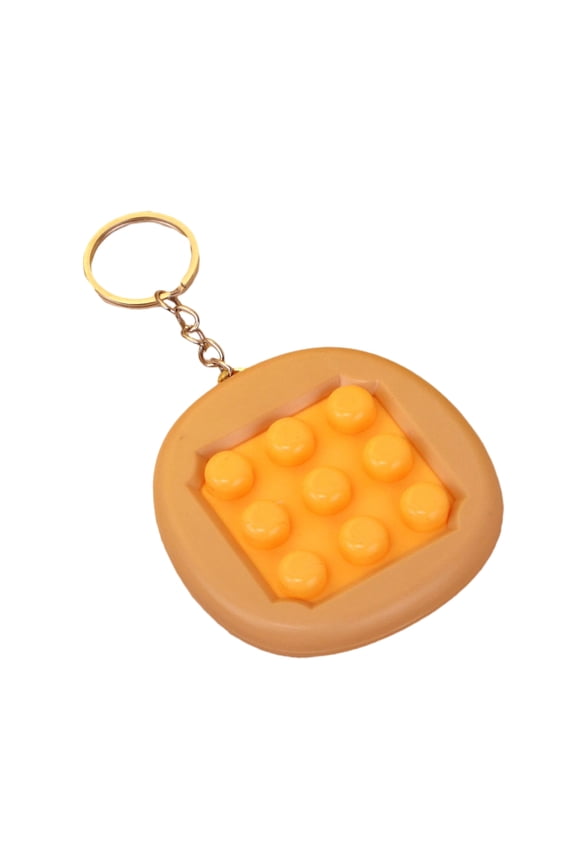 Keychain Pendant Vibrant Color Two-in-One Decompression Toy Maze Double Bubble Squeezing Gameplay Stress Relief Keychain