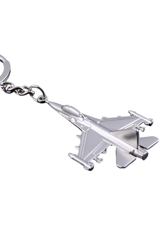 Keychain Realistic Fighter Jet Design Key Chain Lightweight Portable Streamlined Aircraft Keyring Multifunctional Bag Charm Daily Accessories
