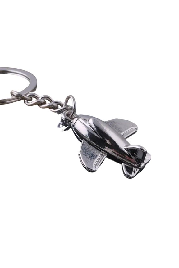Keychain Realistic Fighter Jet Design Key Chain Lightweight Portable Streamlined Aircraft Keyring Multifunctional Bag Charm Daily Accessories