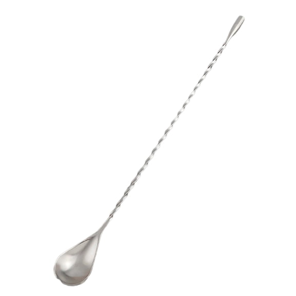 mdesiwst Long Bar Spoon Stainless Steel Cocktail Stirring Mixing Spoon Spiral Pattern Cocktail Stirrers for Bartender Home Use