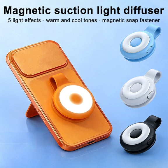 mdesiwst Mini Magnetic LED Clip Light Portable Rechargeable Task Light with USB-C Hands-Free Camping Night Work Light Flexible Flashlight