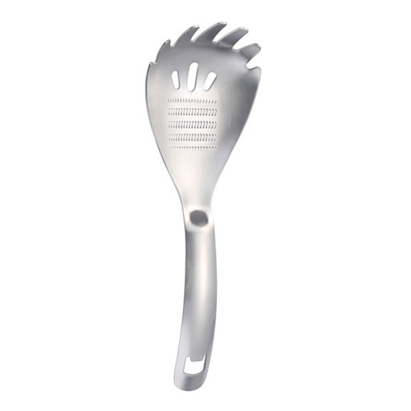 mdesiwst Multi-Function Spoon Stainless Steel Food Masher Egg Separator Bottle Opener Pasta Strainer Portable Rust-Resistant Essential Kitchen Gadget for Home Travel