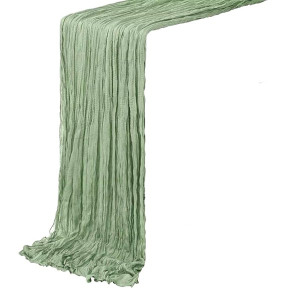 mdesiwst Nordic Pleated Table Runner Textured Gauze Fabric Decorative Tablecloth for Wedding Party Decor Wrinkle Napkins Placemats Elegant Photography Backdrop
