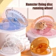 thumbnail image 1 of mdesiwst Quiet Hamster Running Wheel Flying Saucer Hamster Wheel with Hideout 2-in-1 Stable Safe Hamster Exercise Wheel for Gerbils Chinchillas Small Pets, 1 of 5