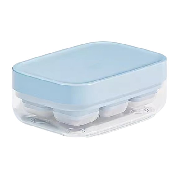mdesiwst Silicone Ice Cube Tray with Lid Easy Release Mini Square Ice Mold for Freezer BPA-Free Stackable Ice Cube Maker Home Bar Essential