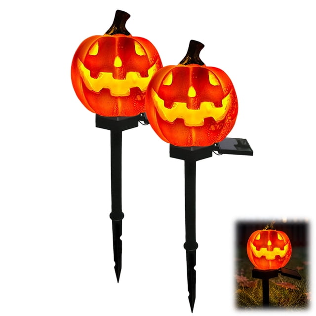 mdesiwst Solar Halloween Pumpkin Light, Waterproof Garden Solar LED ...