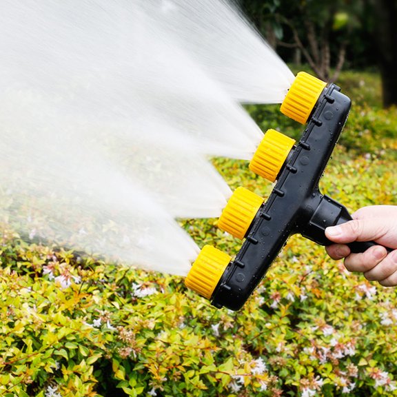 mdesiwst Sprinkler Sprayer Nozzle High-Strength Weather-Resistant Large Flow Rate Ergonomic Anti-Slip Handle Multi-nozzle Water Sprayer