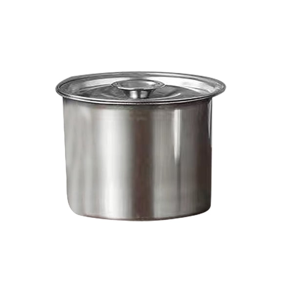 mdesiwst Stainless Steel Square Seasoning Box with Handles Heavy-Duty Storage Container for Lard Sauces Condiments Rust-Proof Spice Box for Home Commercial Kitchen