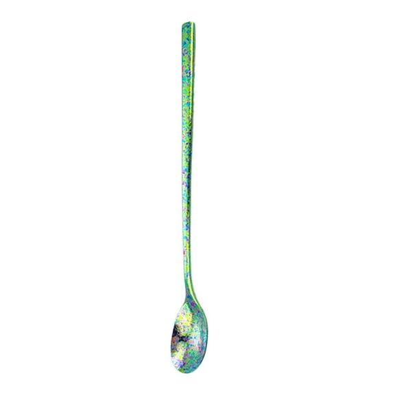 mdesiwst Stirring Spoon Extended Handle Titanium Stirring Spoon Milk Tea Coffee Dessert Ice Cocktail Spoon Kitchen Tool