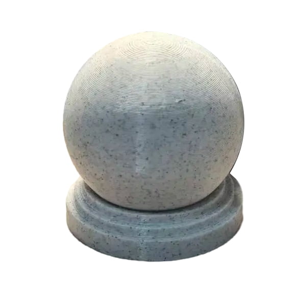 mdesiwst Storage Box Compact Spherical Design Portable with Imitation Stone Texture 3D Printed Organizer for Desk And Entryway