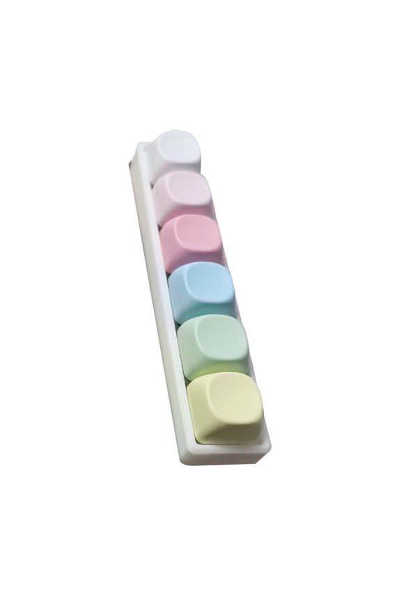 Stress Relief Button Toy Keyboard Fidget Toy with Crisp Clicking Sound Lightweight Portable Anxiety Relief Keychain Focus Aid Toy