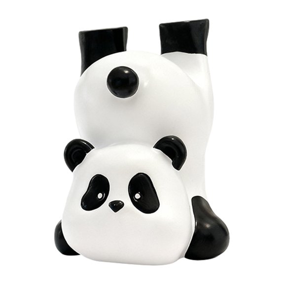 mdesiwst Sunglasses Storage Rack with Cute Panda Design Stand Weighted Base Glass Organizer for Desk Table Countertop