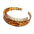 thumbnail image 1 of mdesiwst Women Headband Extra-Wide Anti-Slip Teeth Plastic Hair Hoop Strong Fixation Hairband Washing Face Hair Accessory, 1 of 8