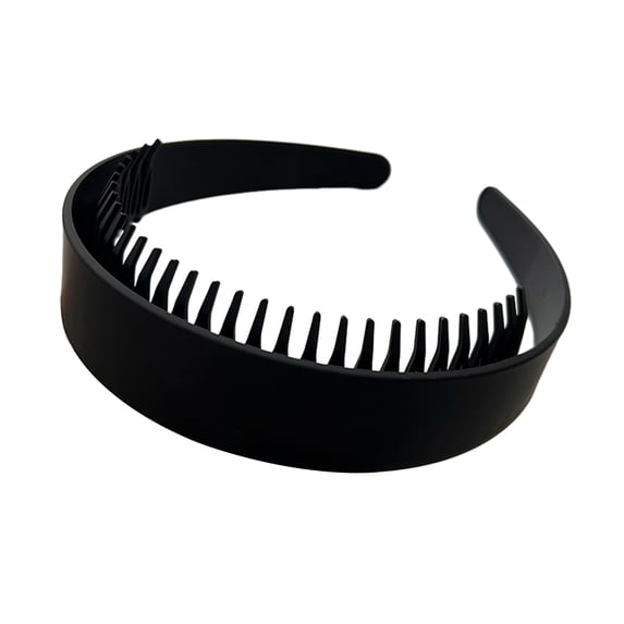 mdesiwst Women Headband Extra-Wide Anti-Slip Teeth Plastic Hair Hoop Strong Fixation Hairband Washing Face Hair Accessory
