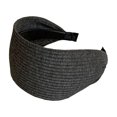 thumbnail image 1 of mdesiwst Women Headband Vertical Pit Texture Soft Fabric Wide-Brimmed Hair Hoop Autumn Winter Makeup Washing Face Hair Accessory, 1 of 8