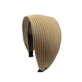 thumbnail image 1 of mdesiwst Women Headband Vertical Pit Texture Soft Fabric Wide-Brimmed Hair Hoop Autumn Winter Makeup Washing Face Hair Accessory, 1 of 8