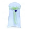 thumbnail image 1 of mds Pack of 10 Organza Chair Sash Bow Sashes for Wedding Decoration -Apple Green, 1 of 7