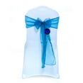 thumbnail image 1 of mds Pack of 200 Organza Chair sash Bow Sashes for Wedding and Events Supplies Party Decoration -Dark Teal, 1 of 7