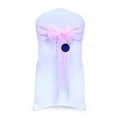 thumbnail image 1 of mds Pack of 25 Organza Chair Sash Bow Sashes for Wedding Decoration -Pink, 1 of 6