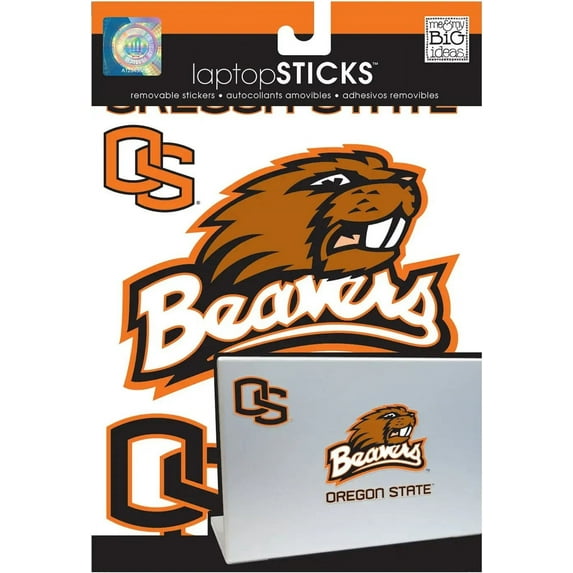 me & my BIG ideas laptopSTICKS Removable Laptop Stickers, Oregon State Beavers