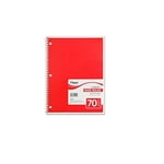 Mead Spiral Notebook, 1 Subject, Wide Ruled Paper, 70 Sheets, 10-1/2" x 7-1/2", Assorted Color (05510)