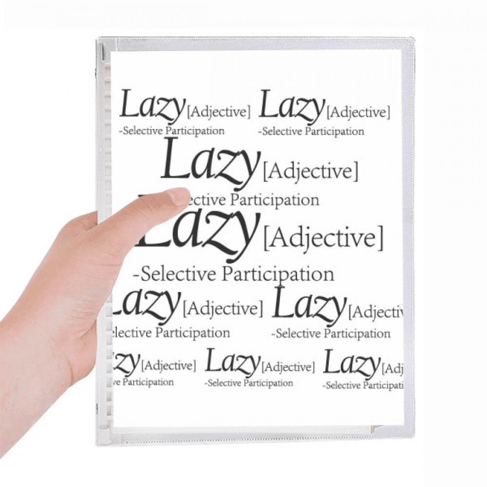 meaning of lazy funny quote notebook loose diary refillable journal statiry