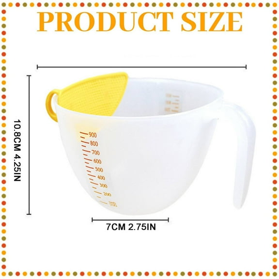 measuring cup Liquid Measuring Dry Measuring For Daily Cooking Plastic Clear 1PC filter measuring cup