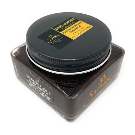 medaille d’or oiled leather cream with neatsfoot oil for nourishing and water repellence - dark brown