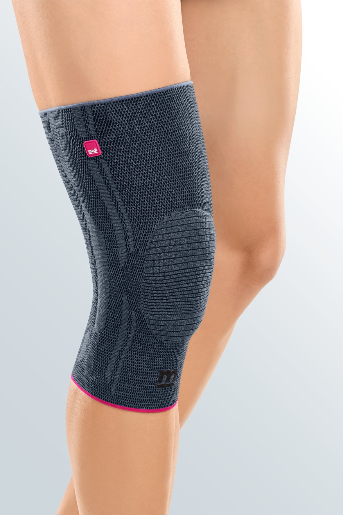 medi Genumedi Knee Support w/Silcone Patella Ring Wide, V, Sand