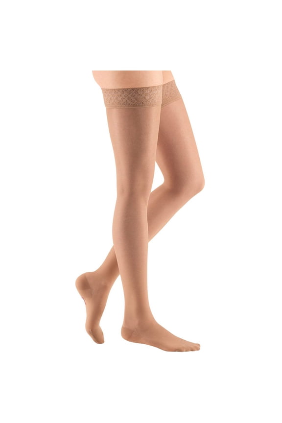 ven Women's Sheer & Soft 8-15 mmHg Thigh High Compression Socks