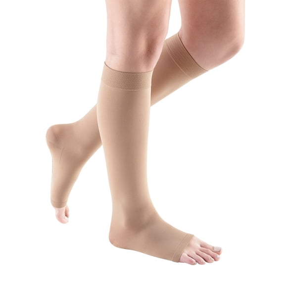 medi comfort open toe knee highs - 15-20 mmhg reg medi-455