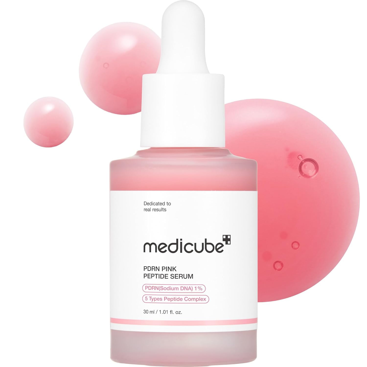 medicube PDRN Pink Peptide Serum, Hydrating Korean Face Serum, 1.01 fl oz