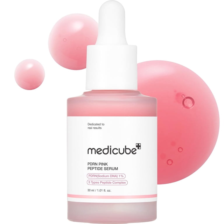 Medicube, PDRN Pink Peptide Serum, 30ml, Hydrating and Brightening