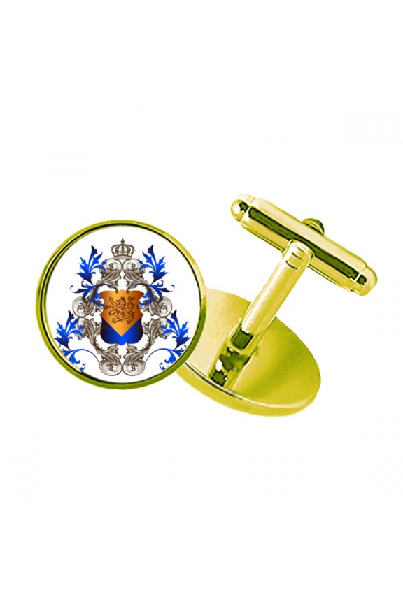 medieval knights of eu crown emblem shield studded business metal cufflinks en