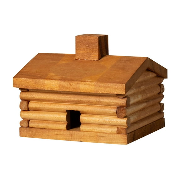medium Log Cabin Cedar Incense Burner comes with 10 cedar cones