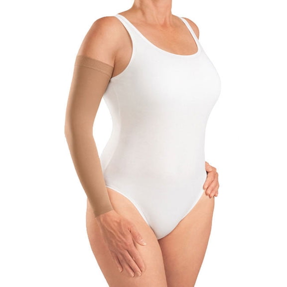 mediven Harmony 30-40 mmHg Compression Armsleeve w/Knit Top Band, Java, IV (Extra Wide)-Standard