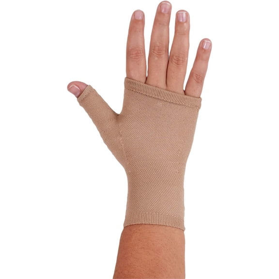 mediven Harmony Seamless 20-30 mmHg Compression Gauntlet, Sand, V-Standard