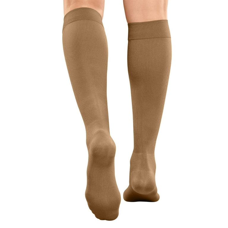 mediven angio 20-30 mmHg calf closed toe Compression Socks, Caramel, VII,  Standard 