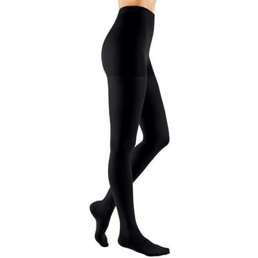 mediven comfort for Men & Women, 15-20 mmHg Panty Closed Toe Compression Stockings, Ebony, V-Standard