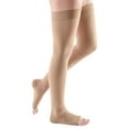 thumbnail image 1 of mediven comfort for Men & Women, 30-40 mmHg Thigh High w/Beaded Silicone Top Band Open Toe Compression Stockings, Natural, II-Petite, 1 of 2