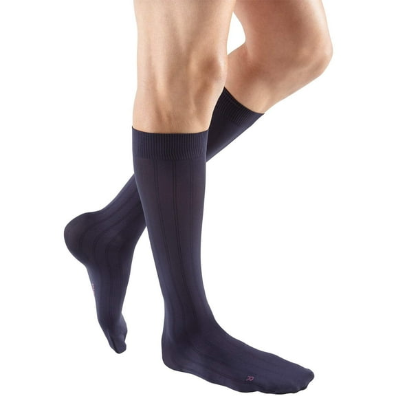mediven for Men Classic, 15-20 mmHg, Calf High, Closed Toe - Navy, V, Standard
