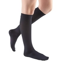mediven for women vitality 20-30 mmHg Calf High Closed Toe Compression Stockings, Charcoal, II-Petite