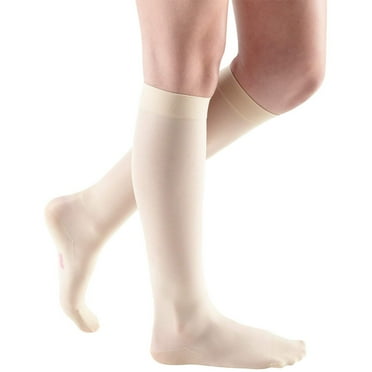 mediven sheer & soft for Women, 20-30 mmHg Calf High Closed Toe Compression Stockings, Wheat, I-Standard